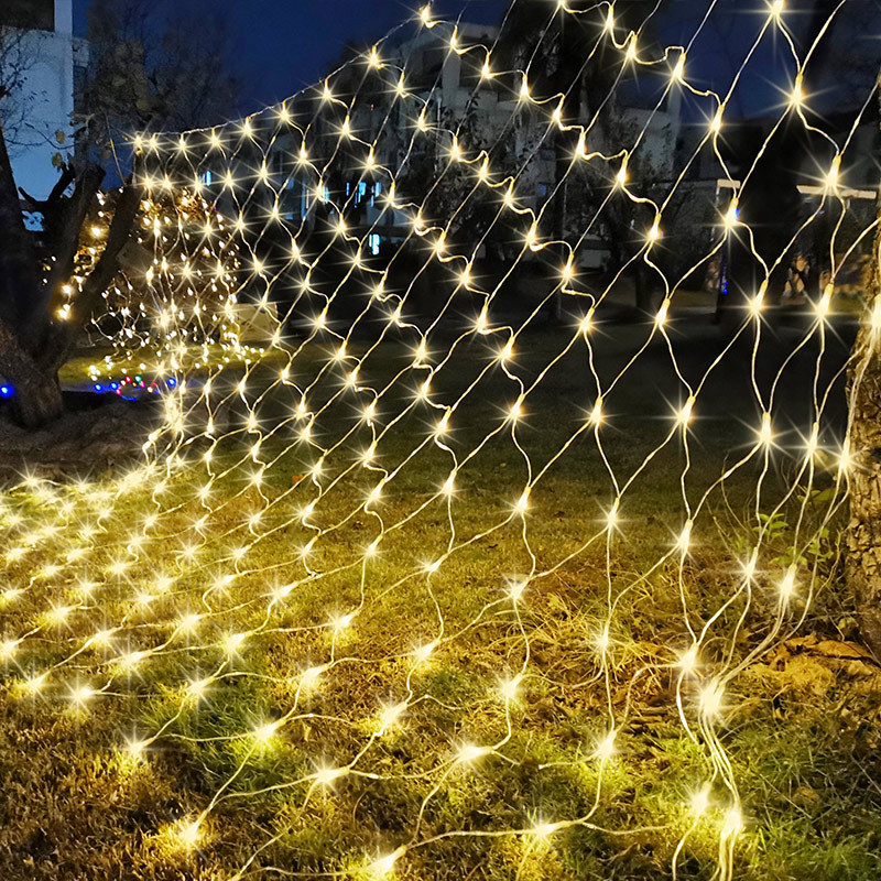 Outdoor Lighting Grid Screen - Room Decor Curtain LED Net Mesh