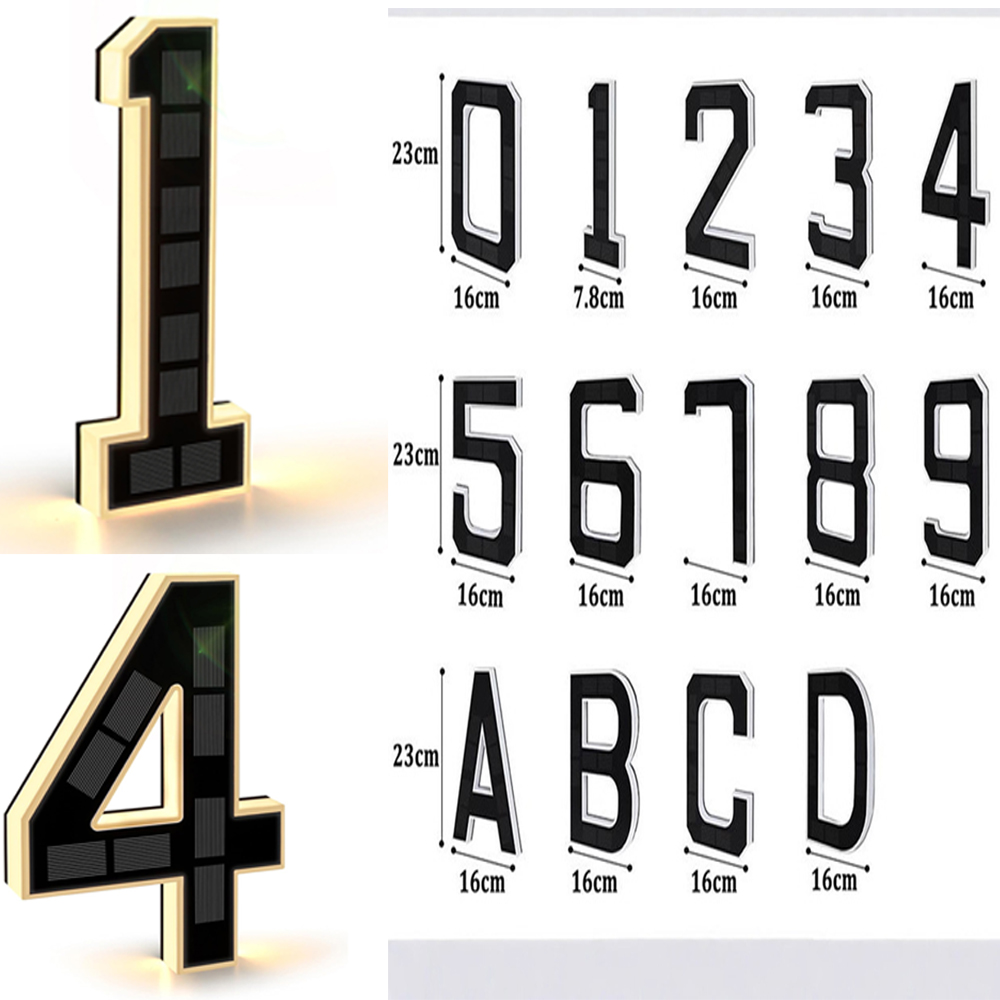 Outdoor Lighting Wire - Solar House Number Lights House Sign