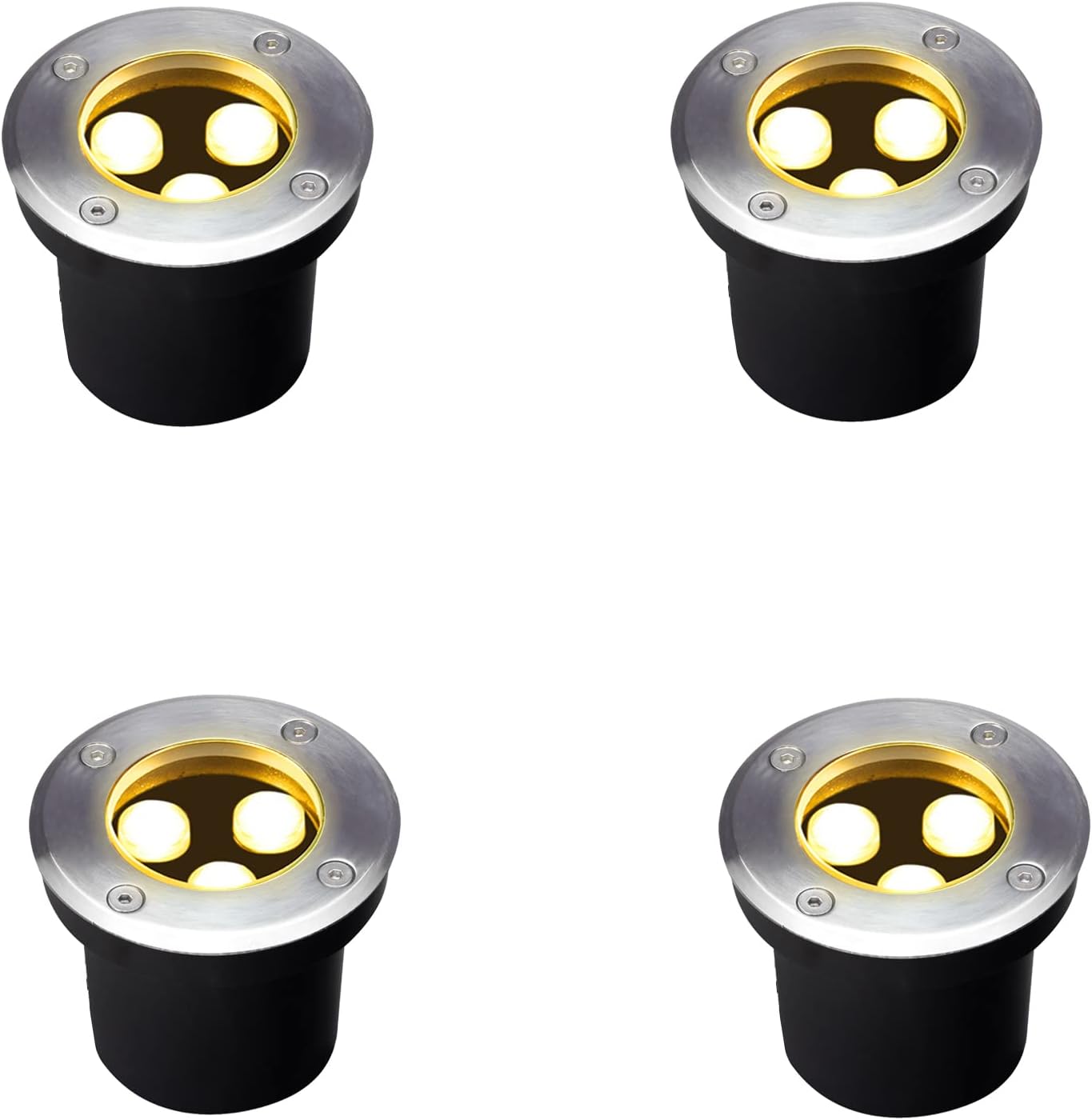 Outdoor Lighting Underground Wiring - 4 Pack Outdoor In Ground Light