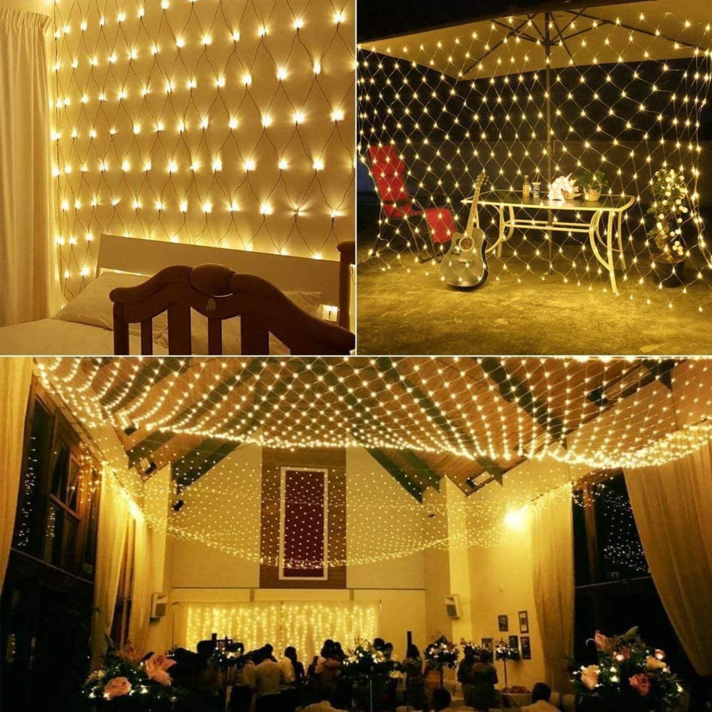 LED Mesh String Lights, 3mX2m  - đánh giá và giá Outdoor Lighting Grid Screen