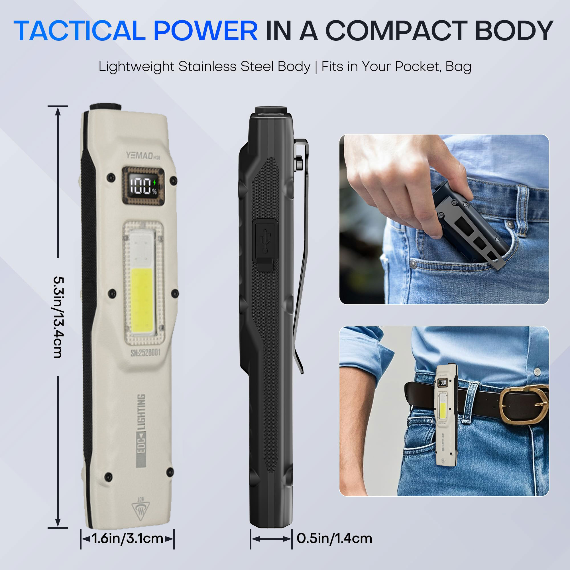 Portable 880LM YEMAO M28 Ultra - đánh giá và giá Lighting Fixture Outdoor