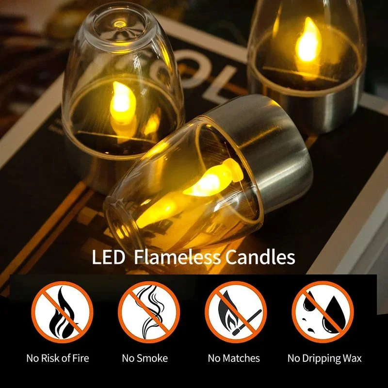 Solar Powered Flameless Candle - đánh giá và giá Outdoor Lighting Led Fixtures