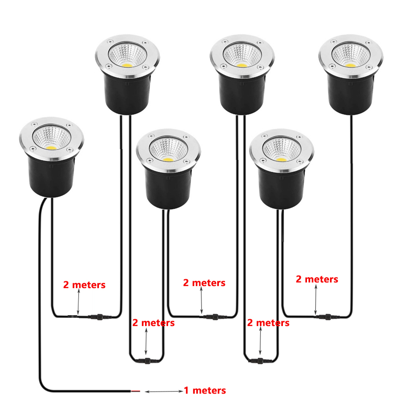 DIY Easy Wiring IP67 Waterproo - đánh giá và giá Outdoor Lighting Underground Wiring