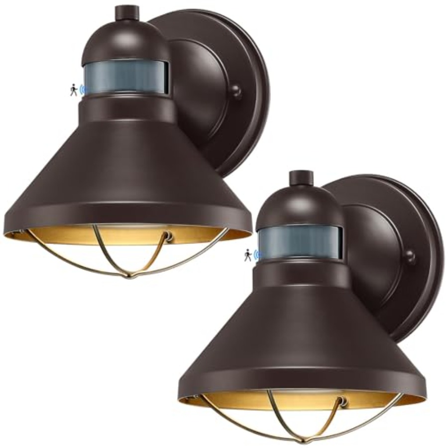 2 Pack Motion Sensor Outdoor L - đánh giá và giá Outdoor Lighting Led Fixtures