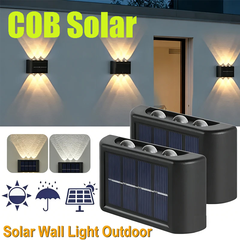 COB Solar Wall Lamp Outdoor Wa - đánh giá và giá Outdoor Lighting For Garden