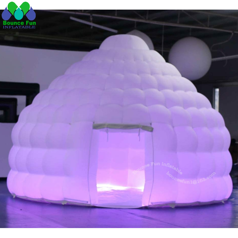 White Inflatable Igloo Dome Te - đánh giá và giá Outdoor Lighting Rental