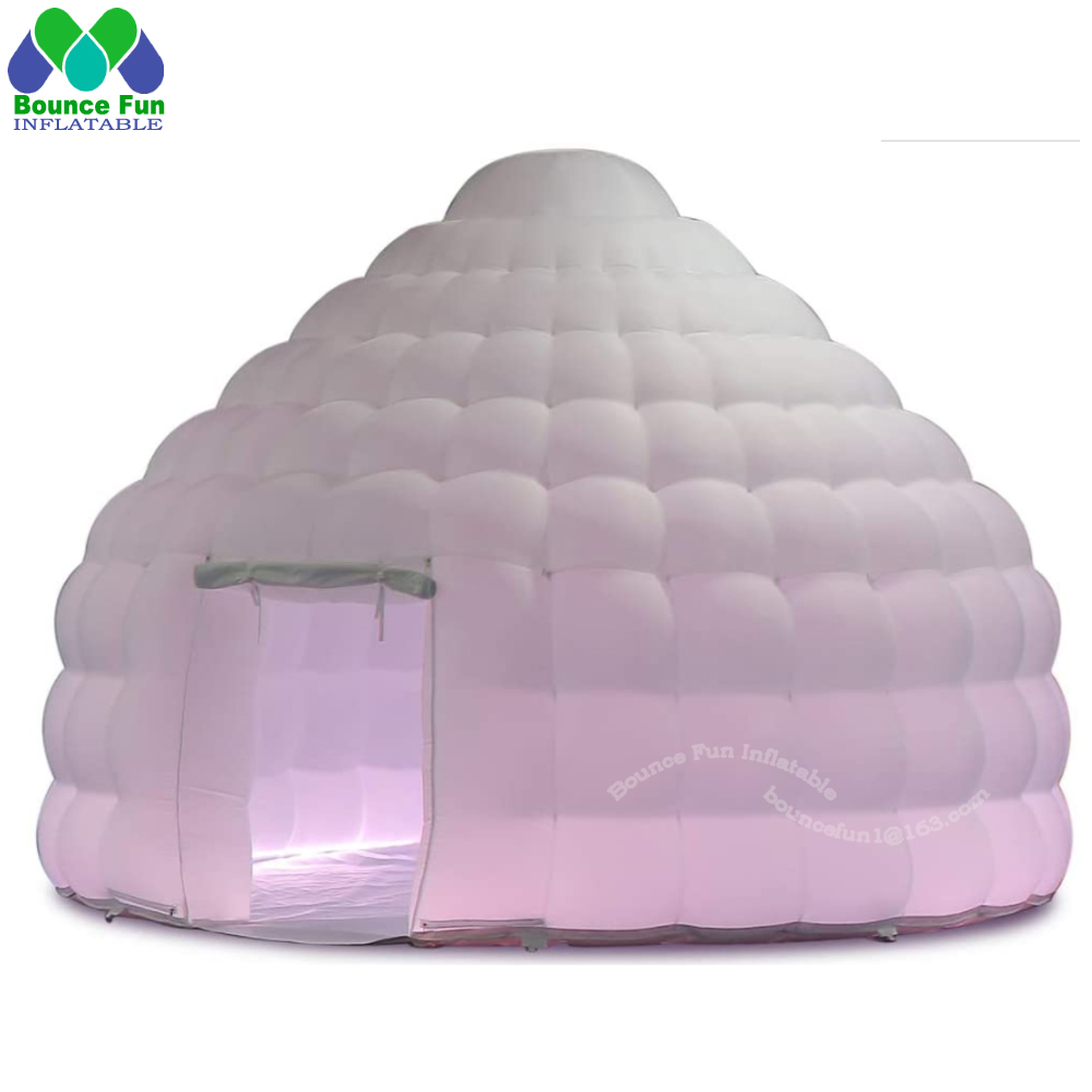 White Inflatable Igloo Dome Te - đánh giá và giá Outdoor Lighting Rental
