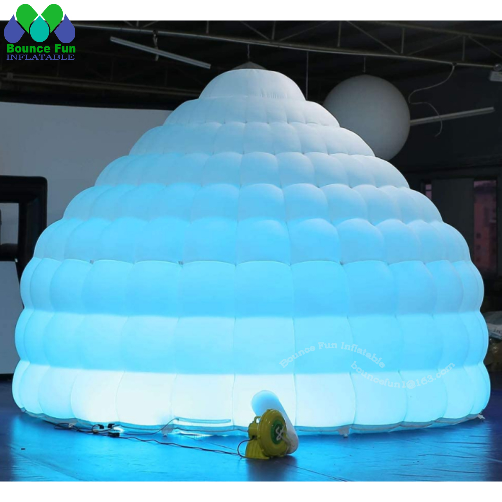 White Inflatable Igloo Dome Te - đánh giá và giá Outdoor Lighting Rental