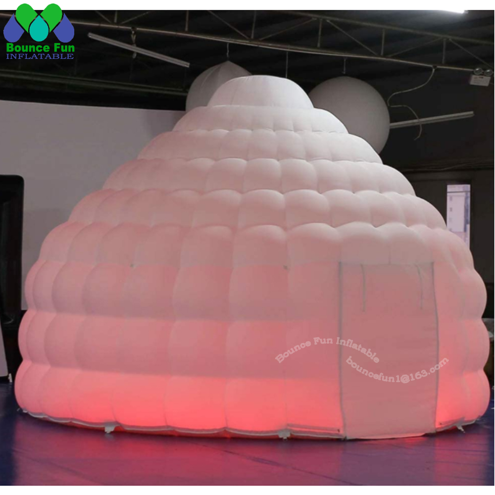 White Inflatable Igloo Dome Te - đánh giá và giá Outdoor Lighting Rental