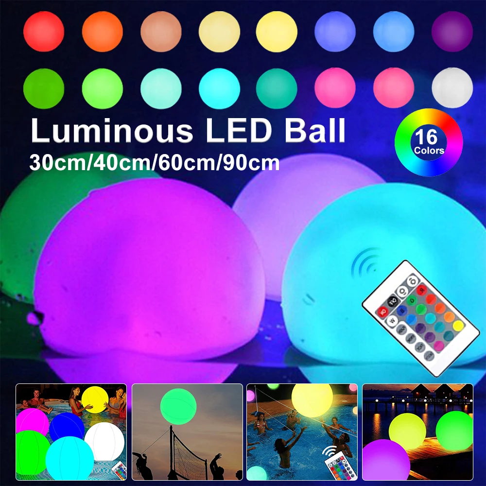 60/90cm Luminous LED Throwing  - đánh giá và giá Outdoor Lighting Around Pool