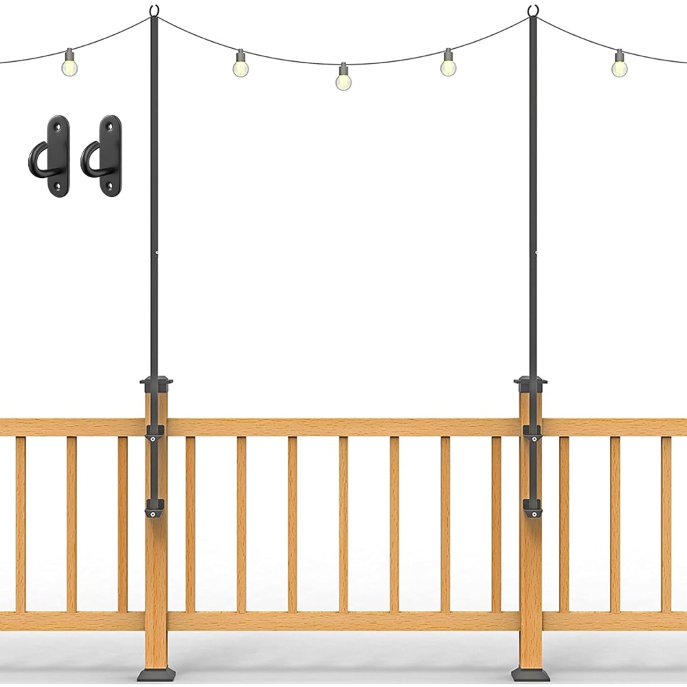 2 pack string light poles - st - đánh giá và giá Outdoor Lighting For Garden