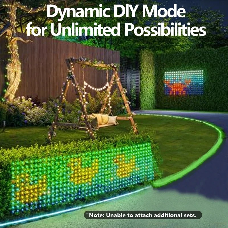 Smart Net Lights Outdoor, RGB& - đánh giá và giá Outdoor Lighting Grid Screen
