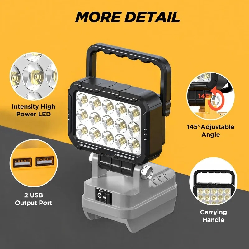 6000 Lumen LED Work Light for  - đánh giá và giá Outdoor Lighting Milwaukee