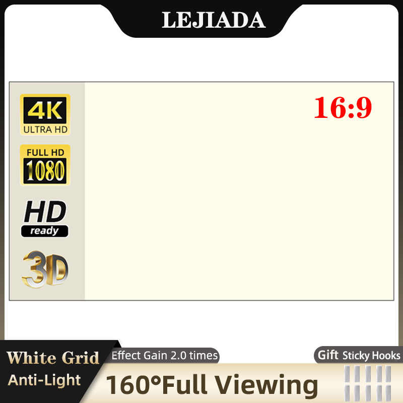 LEJIADA Projector Screen 60-13 - đánh giá và giá Outdoor Lighting Grid Screen