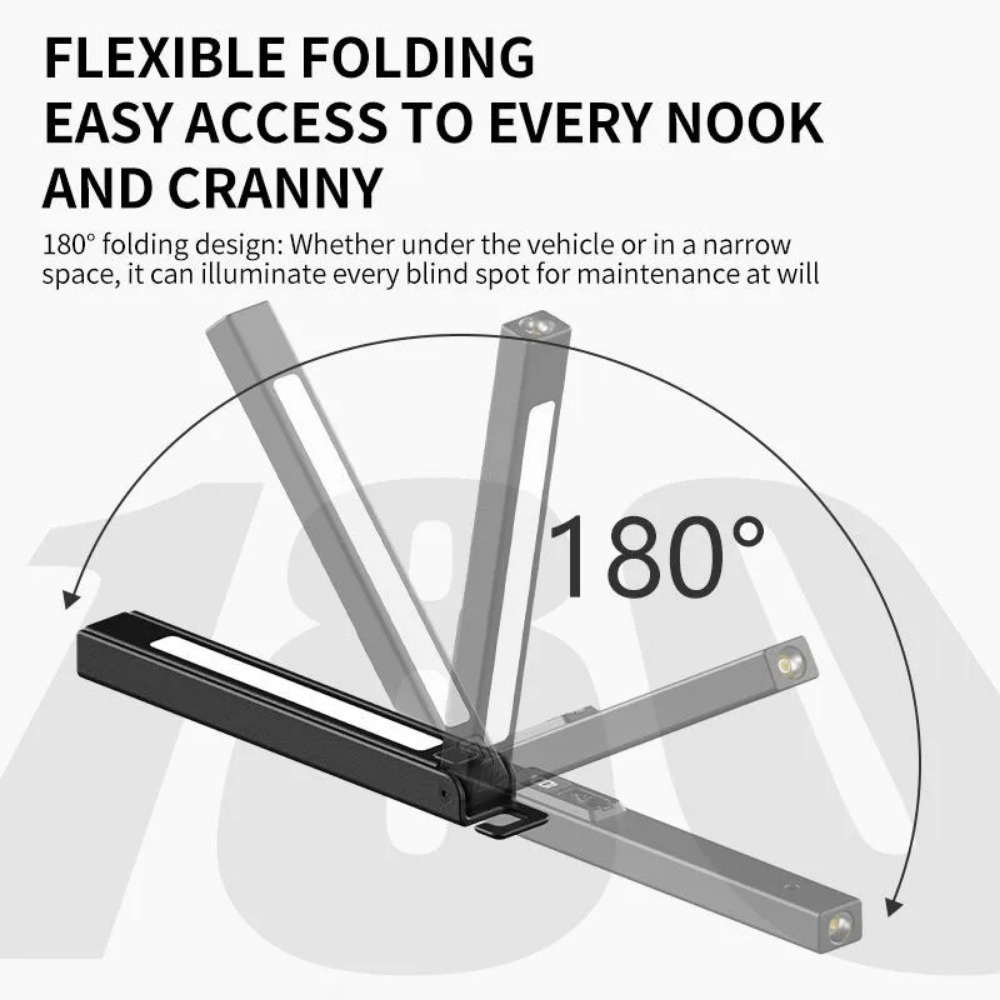 Magnetic 180° Folding Work Lig - đánh giá và giá Outdoor Lighting Repair