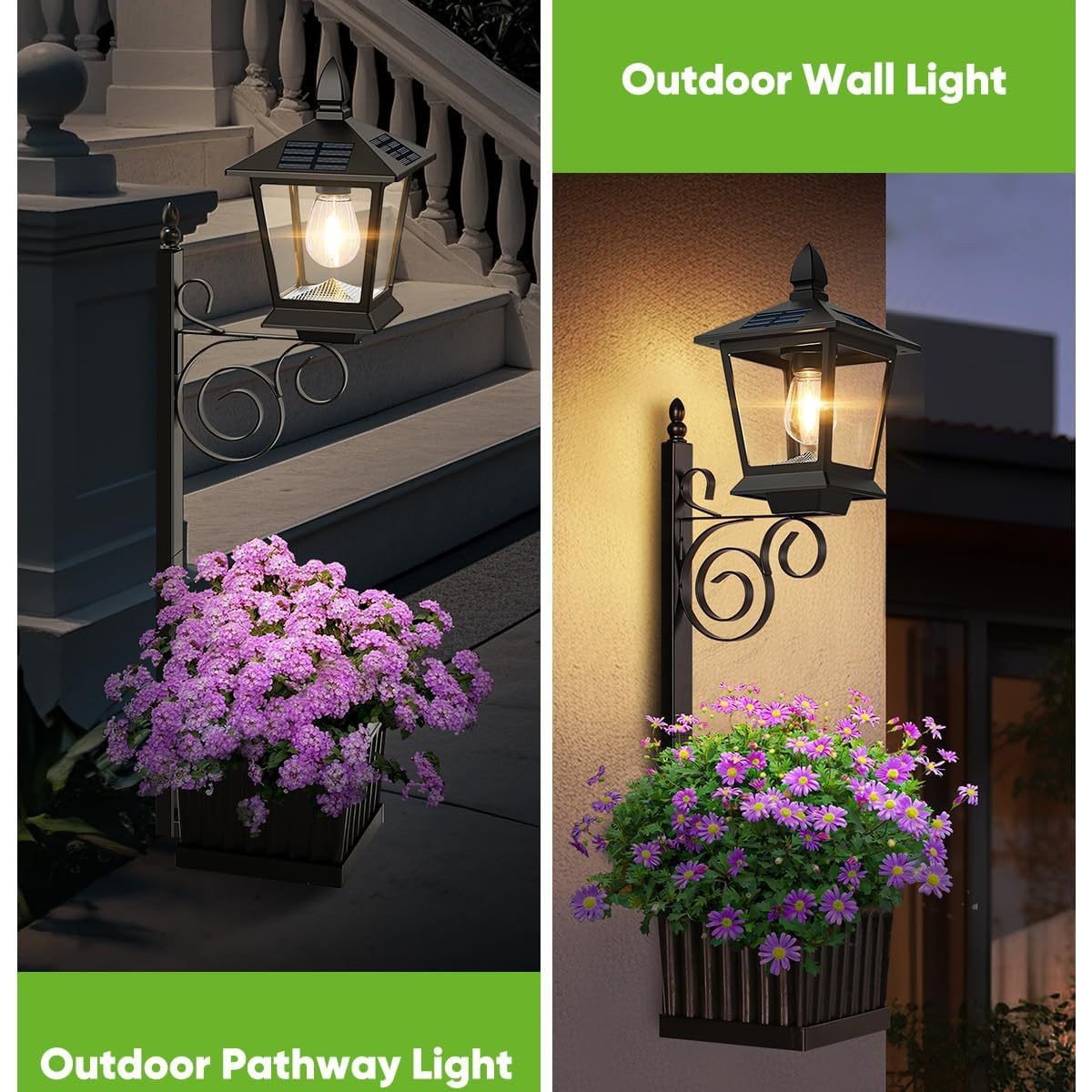 2 in 1 Solar Planter Lamp Wate - đánh giá và giá Outdoor Lighting For Garden