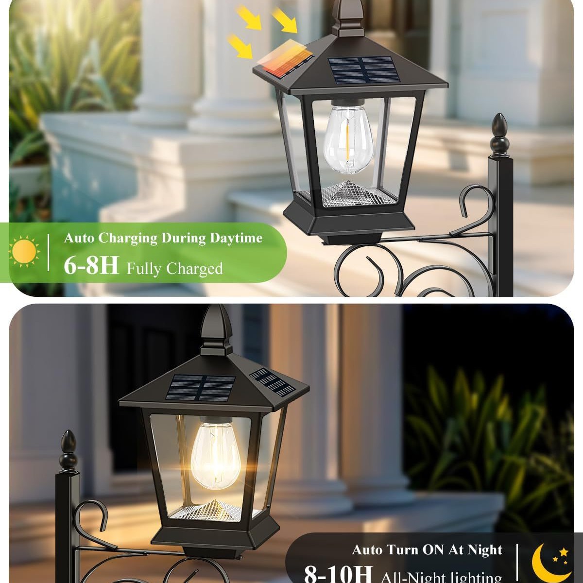 2 in 1 Solar Planter Lamp Wate - đánh giá và giá Outdoor Lighting For Garden