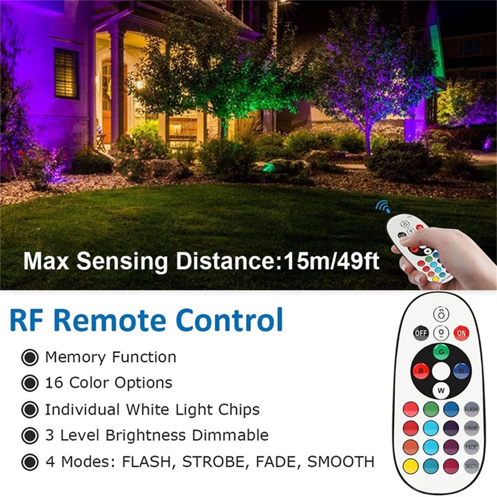 RGBW Landscape Lighting 10W wi - đánh giá và giá Outdoor Lighting For Garden