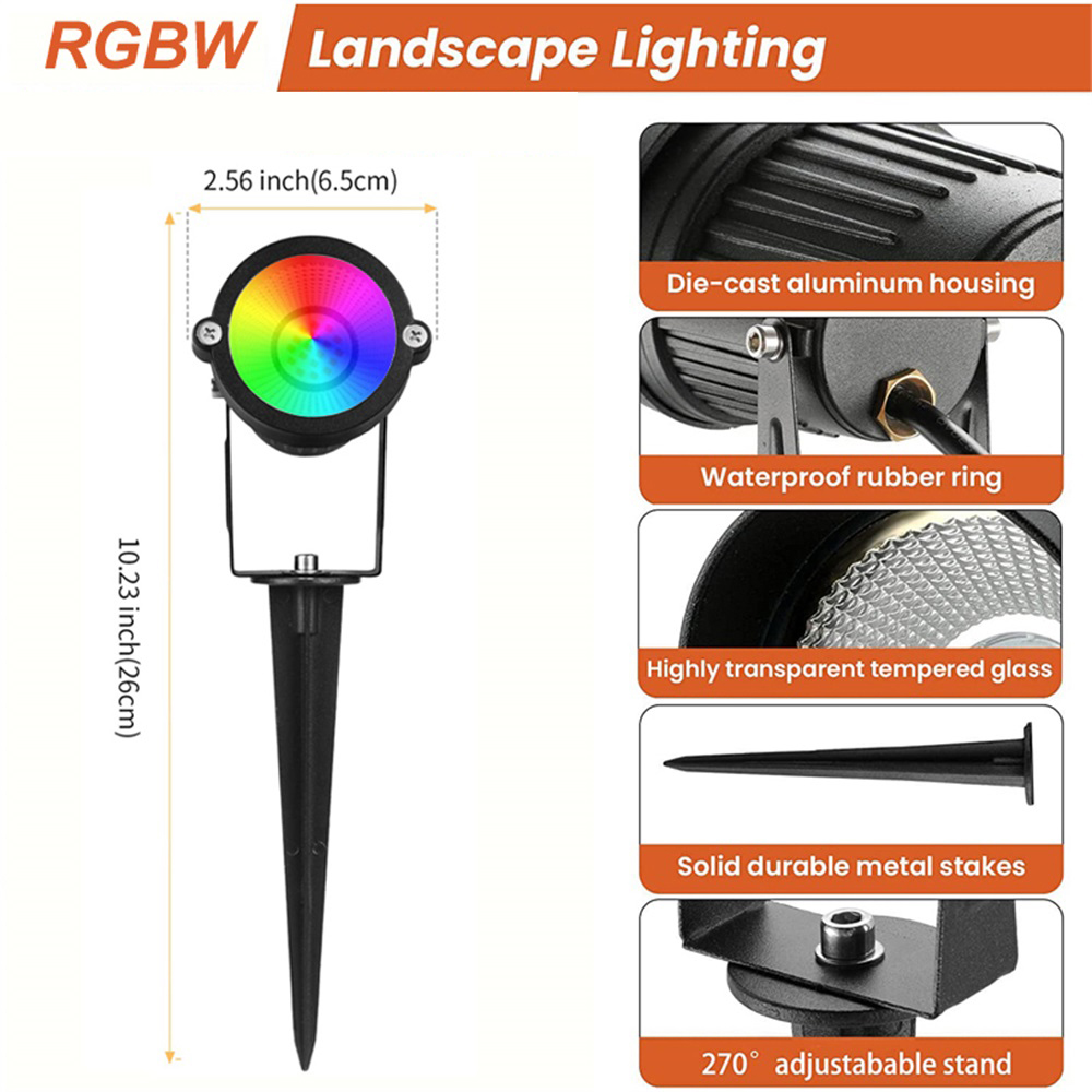 RGBW Landscape Lighting 10W wi - đánh giá và giá Outdoor Lighting For Garden