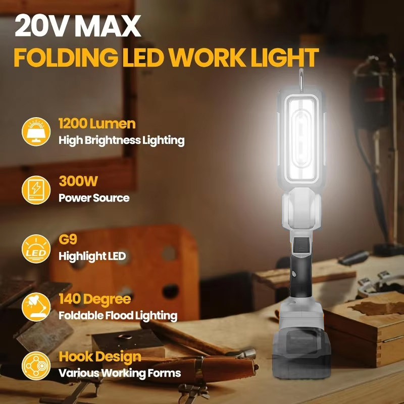 1200lm Cordless LED Work Light - đánh giá và giá Outdoor Lighting Milwaukee