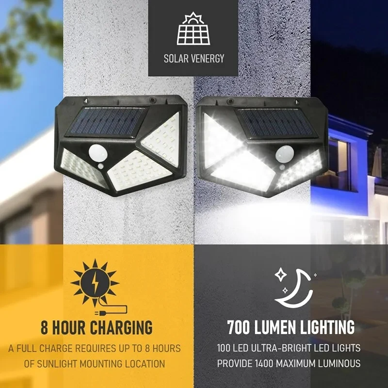 100Led Multifunctional Solar L - đánh giá và giá Bollard Light Garden