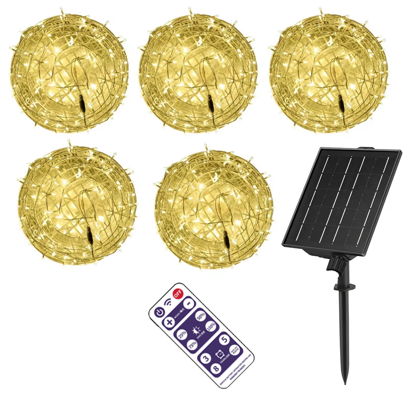 Solar Christmas Ball Lights fo - đánh giá và giá Outdoor Lighting On Trees