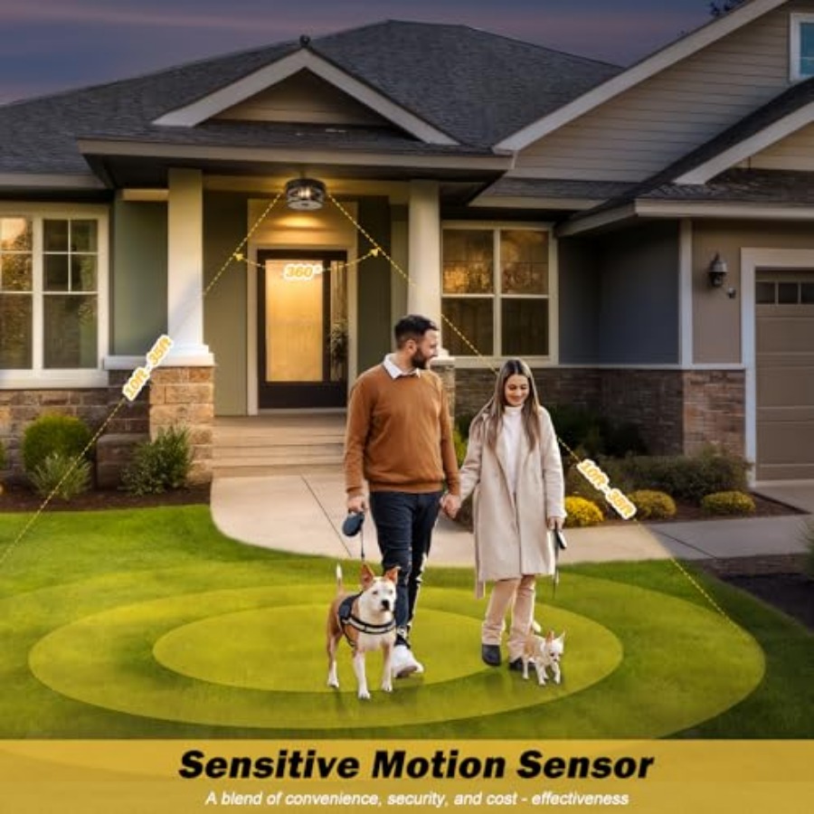 Motion Sensor Outdoor Ceiling  - đánh giá và giá Lighting Fixture Outdoor