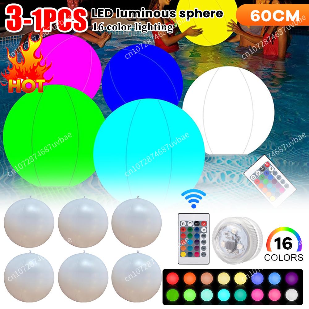 Inflatable Pool Beach Ball 16  - đánh giá và giá Outdoor Lighting Around Pool