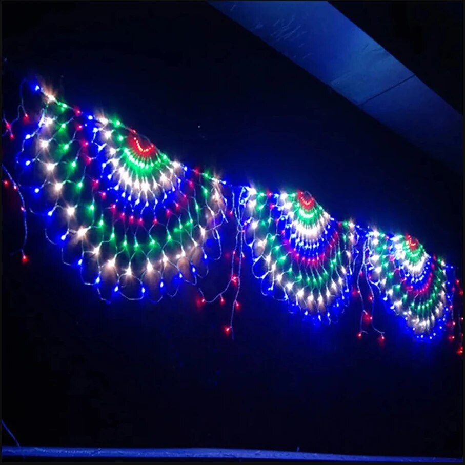 EU/US Plug 3.2*0.6M 420LED 3 P - đánh giá và giá Outdoor Lighting Grid Screen