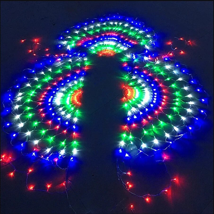 EU/US Plug 3.2*0.6M 420LED 3 P - đánh giá và giá Outdoor Lighting Grid Screen