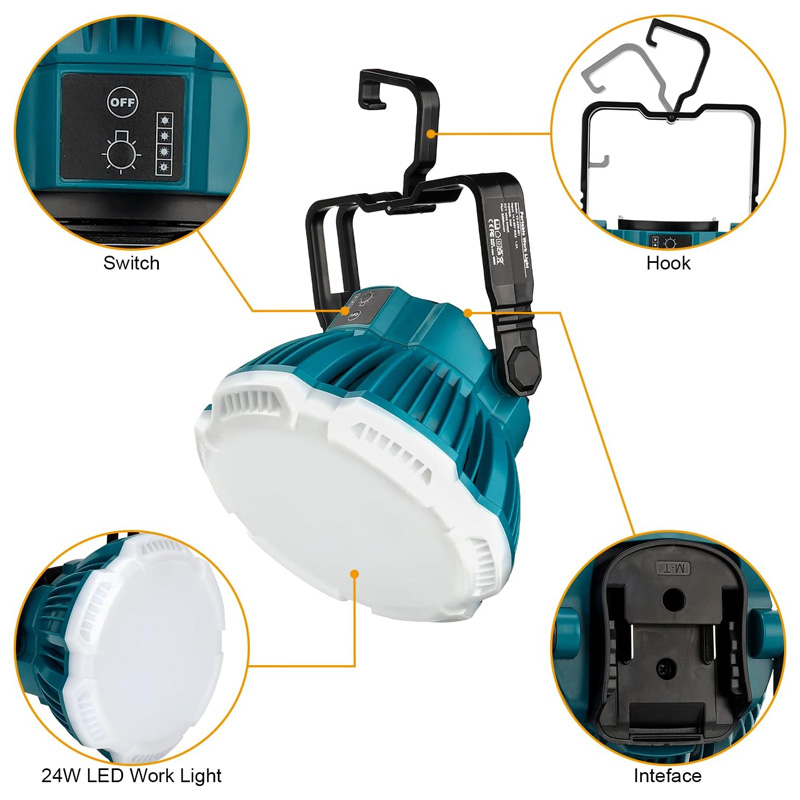 24W LED Work Light For Makita/ - đánh giá và giá Outdoor Lighting Milwaukee
