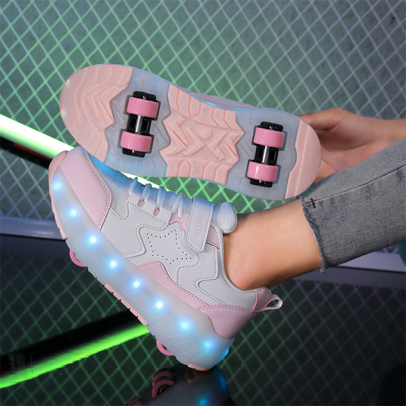 Kid Led Sneakers USB Charging  - đánh giá và giá Outdoor Lighting Grid Screen